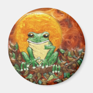 Aimant d'art de la grenouille solaire