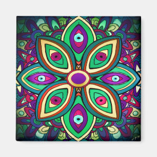 Aimant d'art de Lotus d'oeil