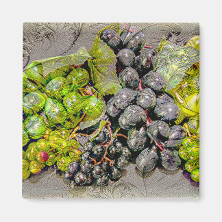 Aimant d'Art numérique de raisin vintage