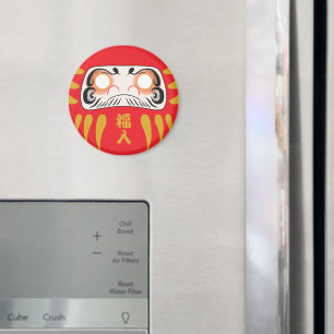 Aimant Daruma japonais (sans yeux)
