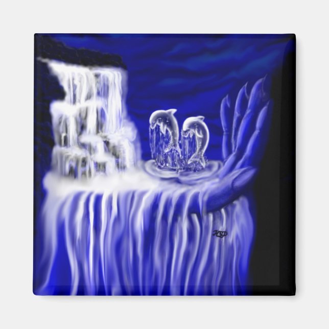 Aimant Dauphins, Main du temps (Devant)