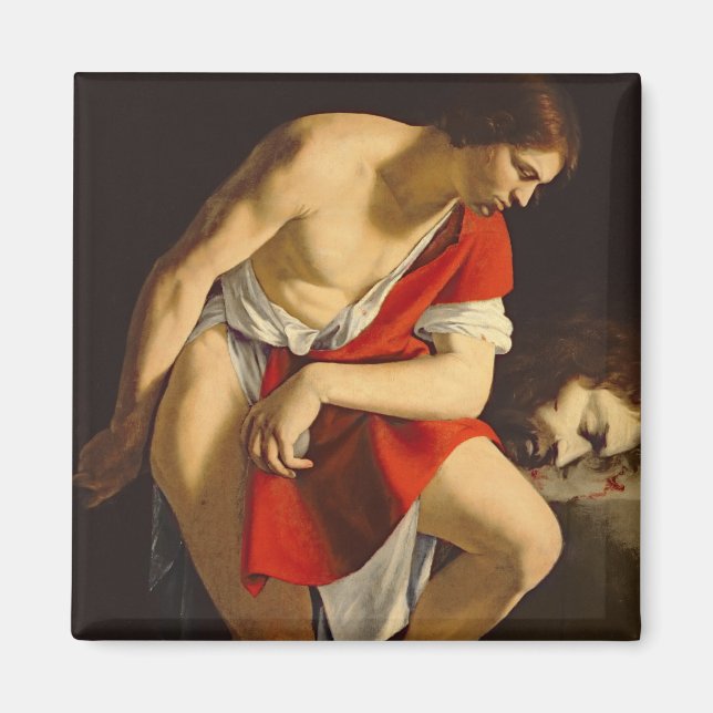 Aimant David contemple la tête de Goliath (Devant)