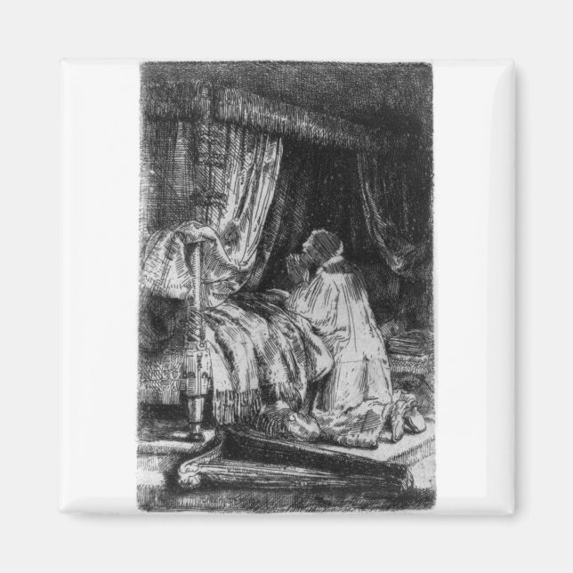 Aimant David dans la prière - Rembrandt - 1652 (Devant)