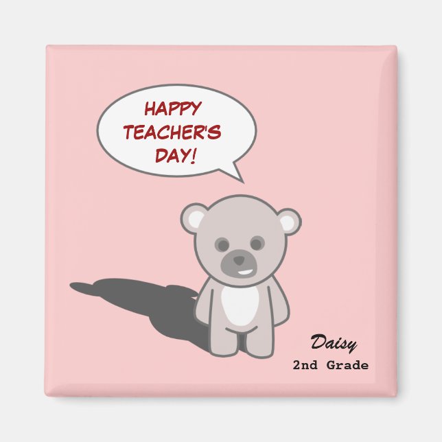 Aimant Day_Magnet1 de l'enseignant(Personnaliser) (Devant)