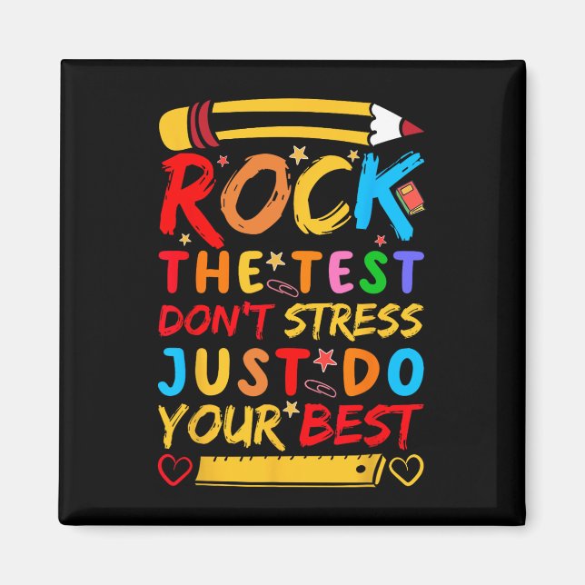 Aimant Day Rock Le Test Funky Enseignant Test Ex (Devant)