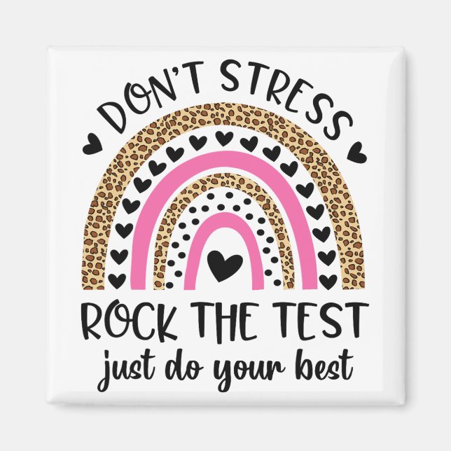 Aimant Day Rock Le Test Rainbow Teacher Da test Da (Devant)