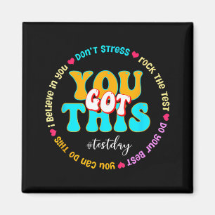 Aimant Day Rock The Test Teacher Test Day Vous Avez Obten