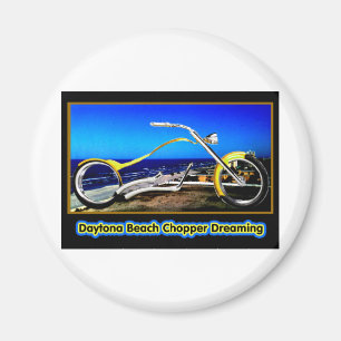 Aimant Daytona Beach Chopper Dream Yellow Gold Black T