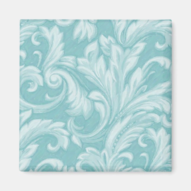 Aimant Dazzling Damask, Aqua (Devant)
