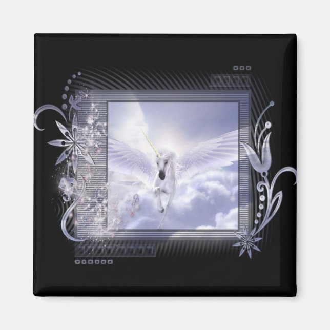 Aimant Dazzling Flying Unicorn série de balises (Devant)