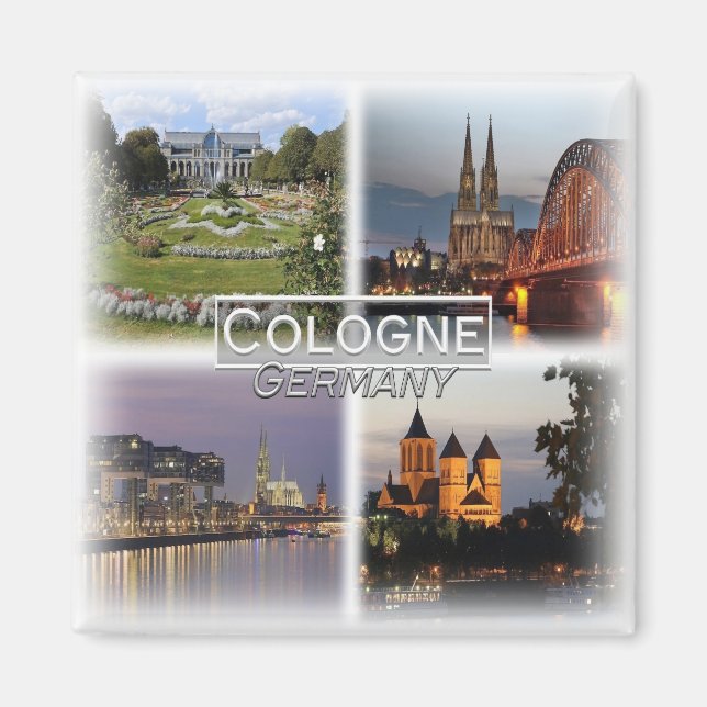 Aimant DE0102 Europe, Allemagne, Cologne, Frigo (Devant)