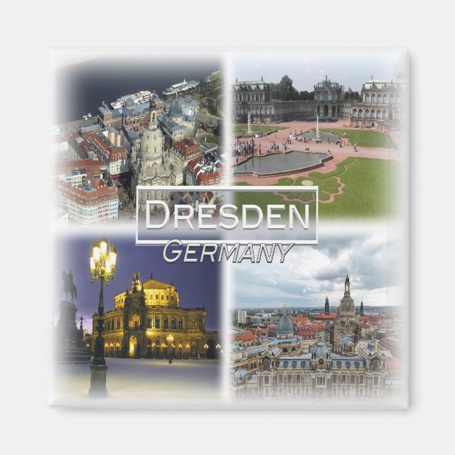 Aimant DE0126 Europe, Allemagne, Saxe, Dresde, Frigo (Devant)