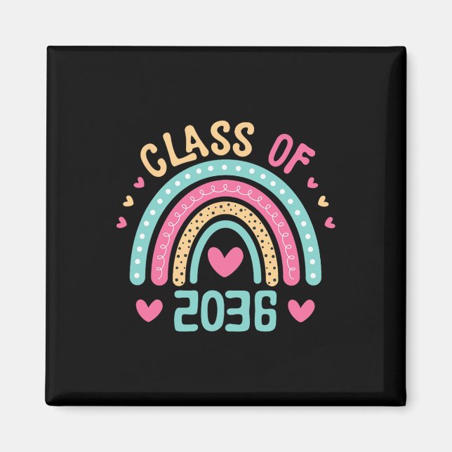 Aimant De 2036 Augmenter Avec Moi Premier Jour De Graduat (Devant)