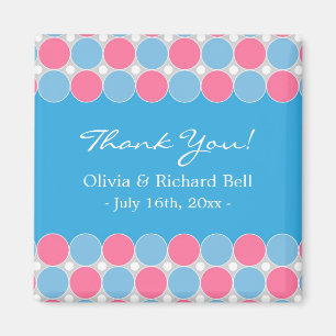 Aimant de baby shower de Merci