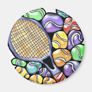 Aimant de balle de tennis et de raquette