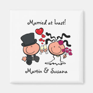 Aimant de bande dessinée Married enfin
