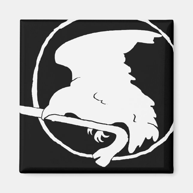 Aimant de barre d'acier blanc/noir, rond et Carré (Devant)