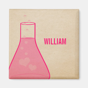 Aimant de bécher Whimsical, rose