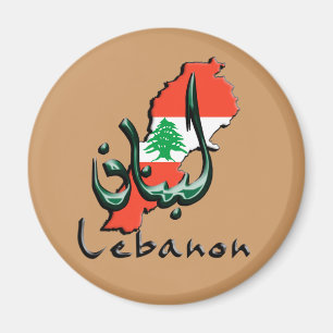 Aimant de bilingue du Liban 3D