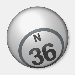 Aimant de boule de bingo-test de N 36