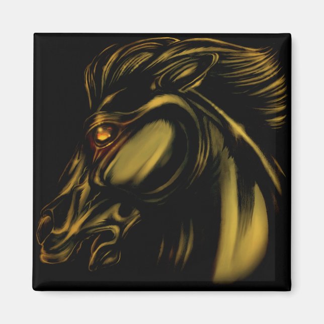 Aimant de bronze blanc Garon (Devant)