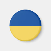 AIMANT DE BUTTON SUR LE DRAPEAU UKRAINIEN