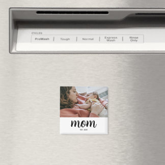 Aimant de cadeau photo établi par maman