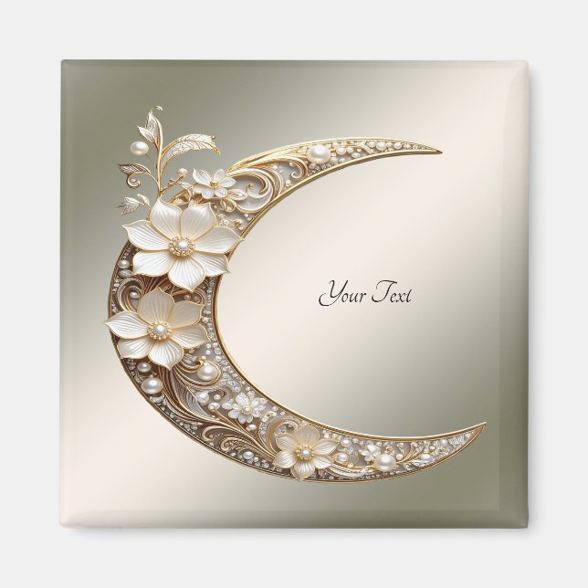 Aimant de cadre de lune croissante décoratif (Devant)