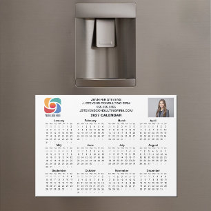 Aimant de calendrier d'entreprise personnalisé ave