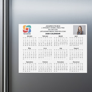Aimant de calendrier d'entreprise personnalisé ave