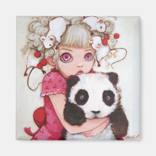 Aimant de carré de duvet de fruit