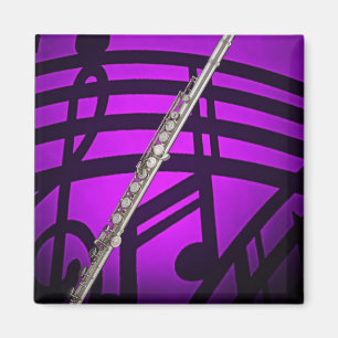 Aimant de carré de musicien de Flutist de