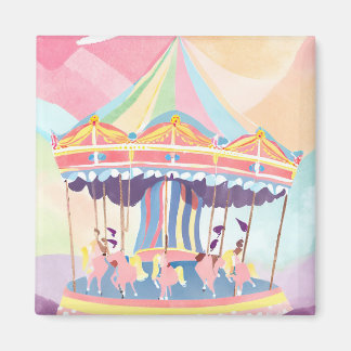 Aimant de carrousel coloré - Merry-Go-Roun lunatiq