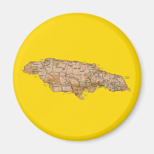 Aimant de carte de la Jamaïque