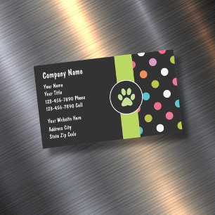 Aimant de carte de visite pour animaux de compagni