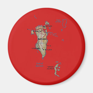Aimant de carte du Bahrain