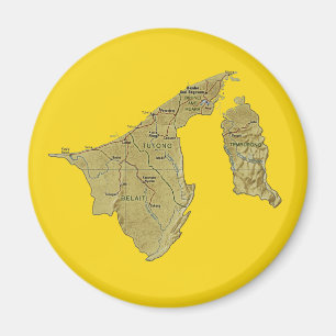 Aimant de carte du Brunei