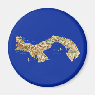 Aimant de carte du Panama