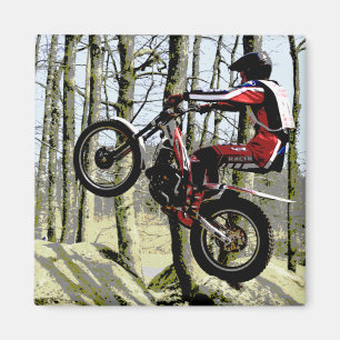 aimant de cavalier de procès de moto