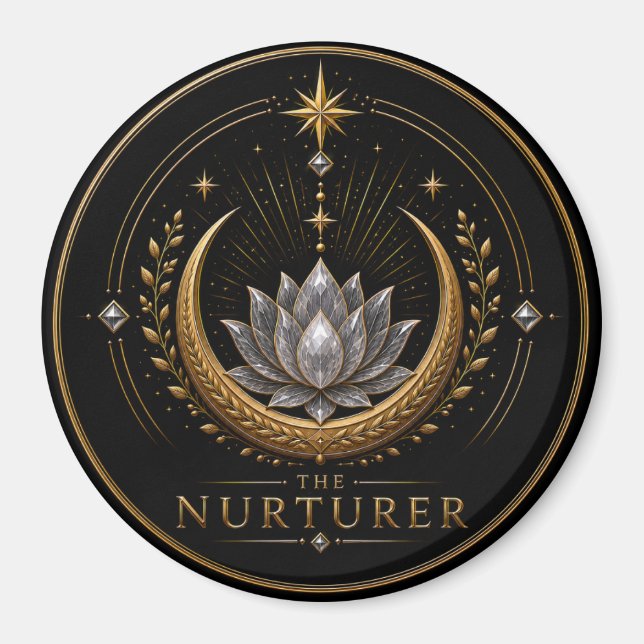 Aimant de cercle de l'archétype du Cancer Nourrici (Devant)
