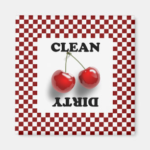 Aimant de cerises de damier
