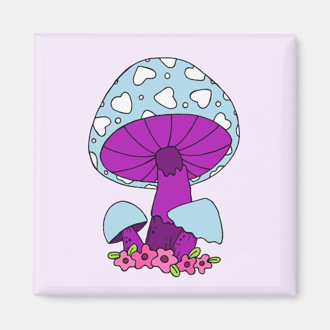 Aimant de champignons frigo (Devant)