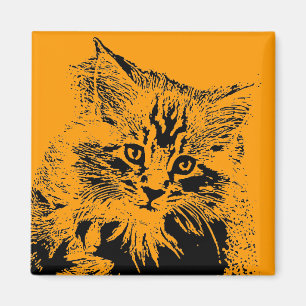 Aimant de chat de Halloween