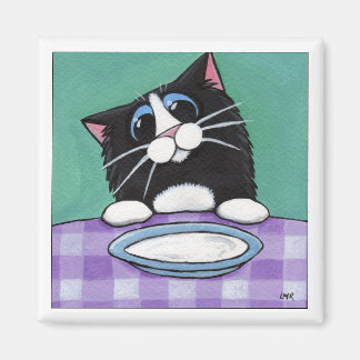 Aimant de chat de temps de lait