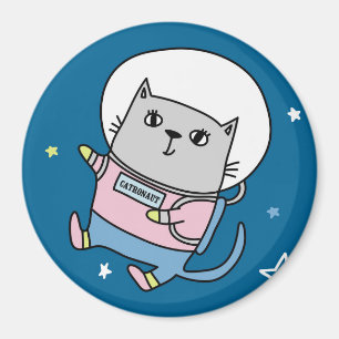 Aimant de chat espace