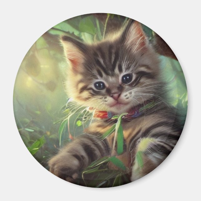 Aimant de chat mignon (Devant)