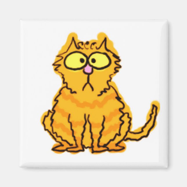 Aimant de chat tigré (Devant)