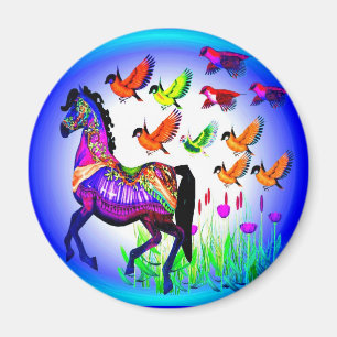 Aimant de cheval d'imaginaire