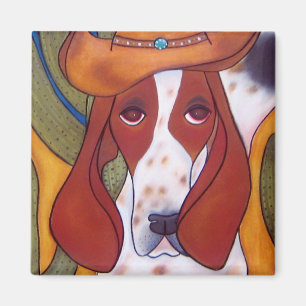 aimant de chien de désert de Bungalowart.com