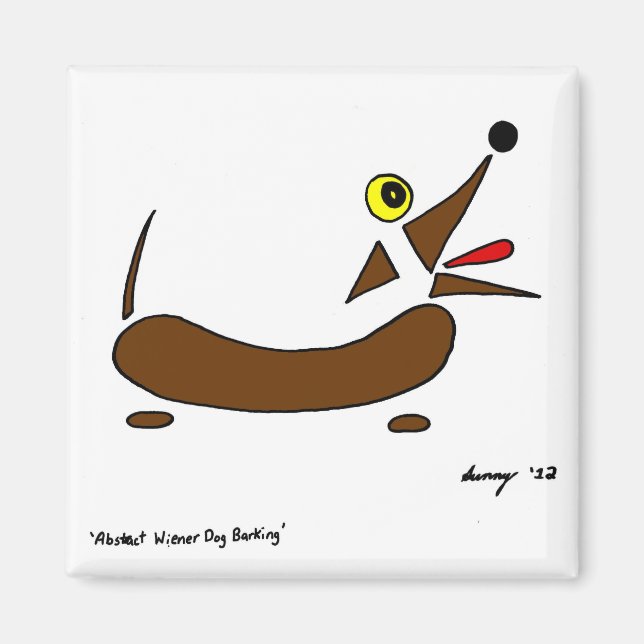 Aimant de chien d'égout Abstrait (Devant)